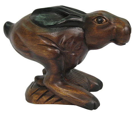 Wooden Rabbit Standing